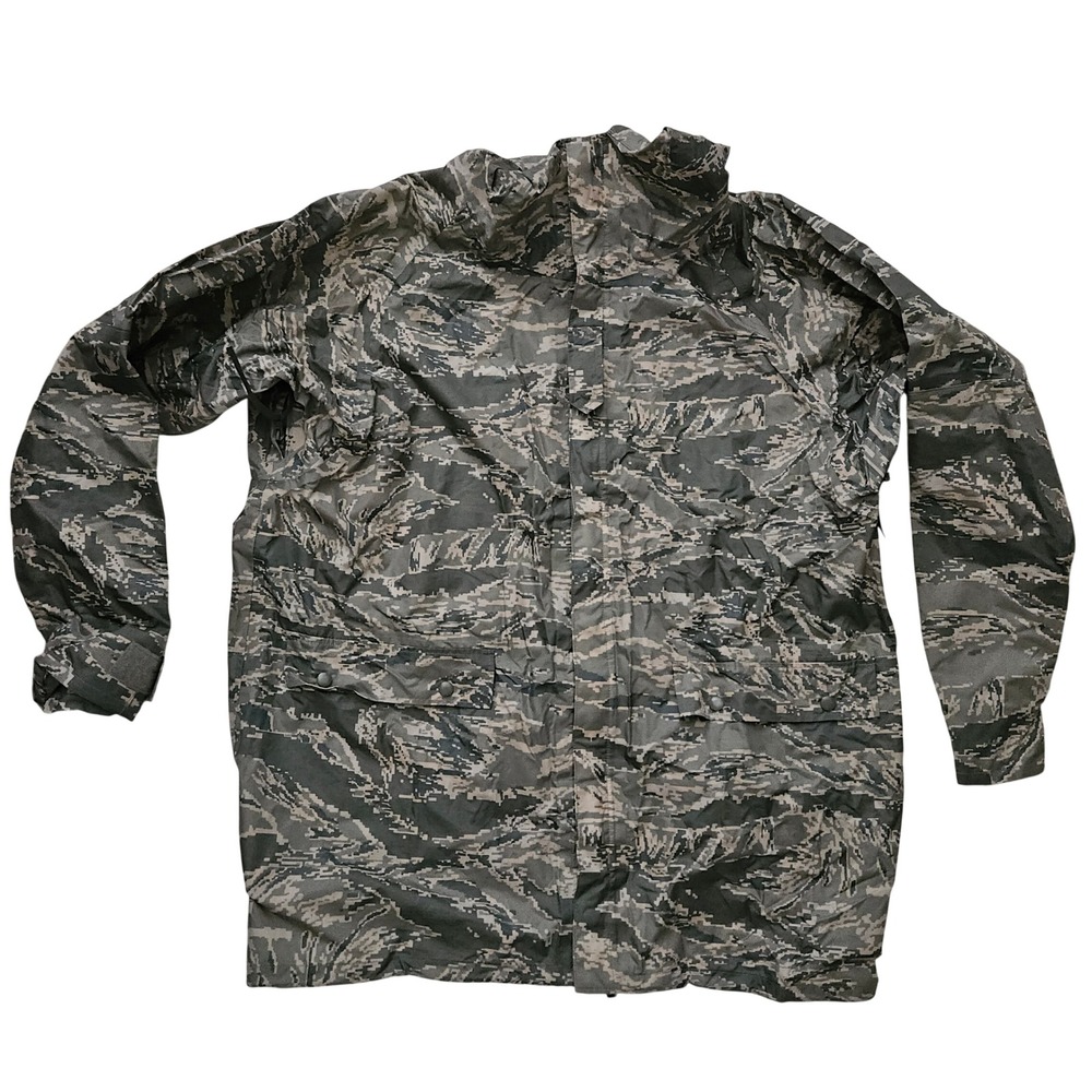 ORC Industries Size Medium Camo Rain Parka APECS USAF Digital Camouflage Jacket‎